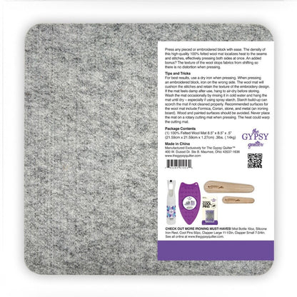 Gypsy Wool Pressing Mat 8.5in,Gypsy Wool Pressing Mat 8.5in,Gypsy Wool Pressing Mat 8.5in,Gypsy Wool Pressing Mat 8.5in
