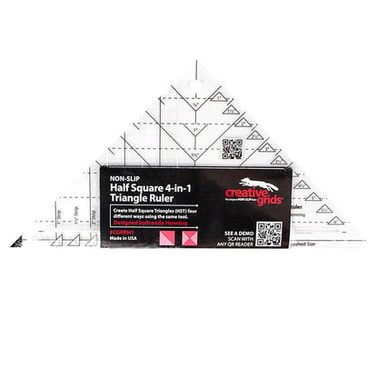 Creative Grids Half-Square 4-in-1 Triangle Quilt Ruler