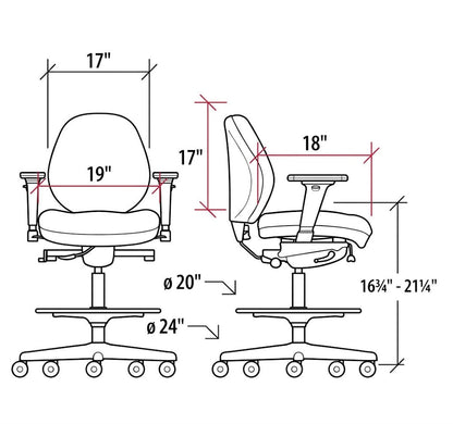 Horn Sew Cozy Drafting Chair