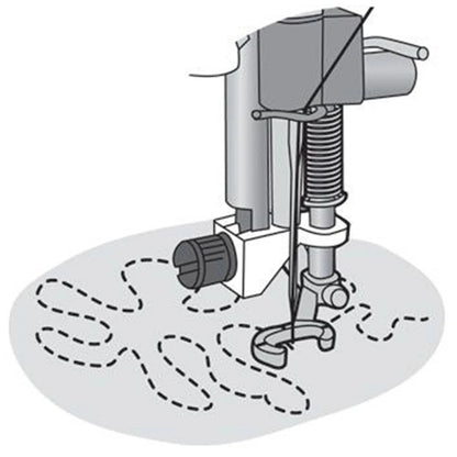 HUSQVARNA Viking Open Toe Free-Motion Foot