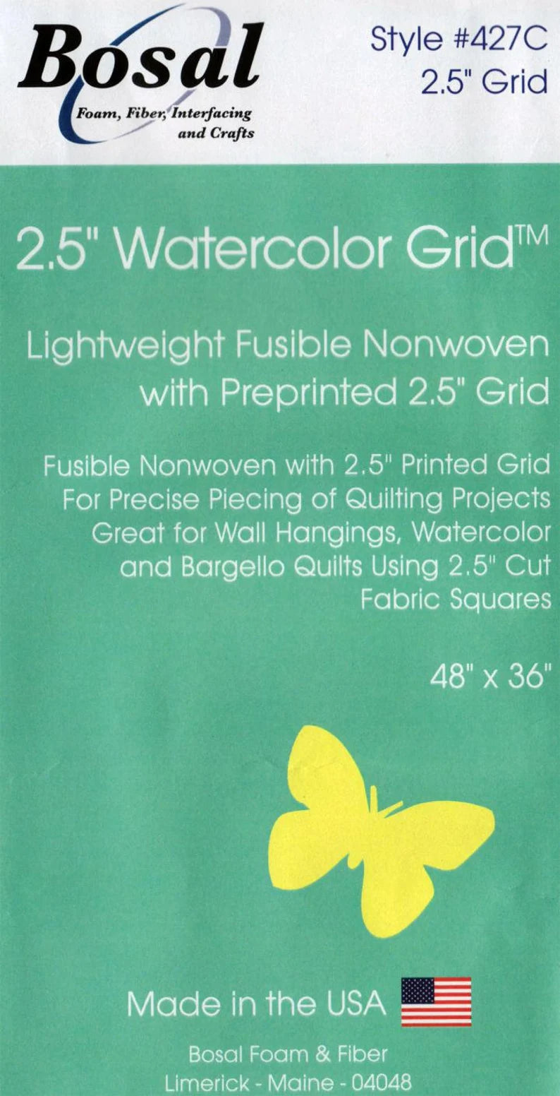 Quilters Grid 2-1/2in Fusible Interfacing 48in x 1yd