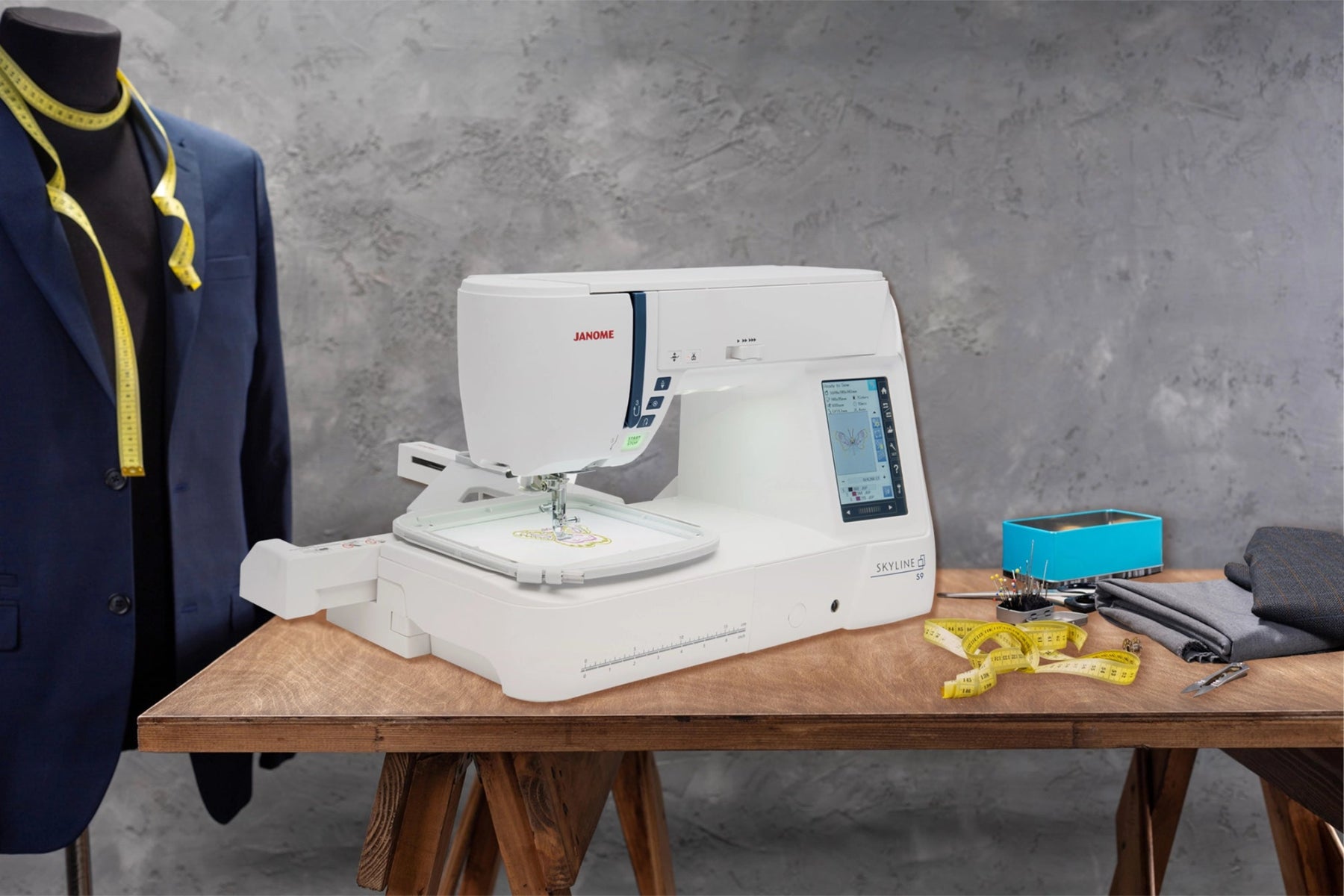 Janome Skyline S9 Sewing, Quilting & Embroidery Machine