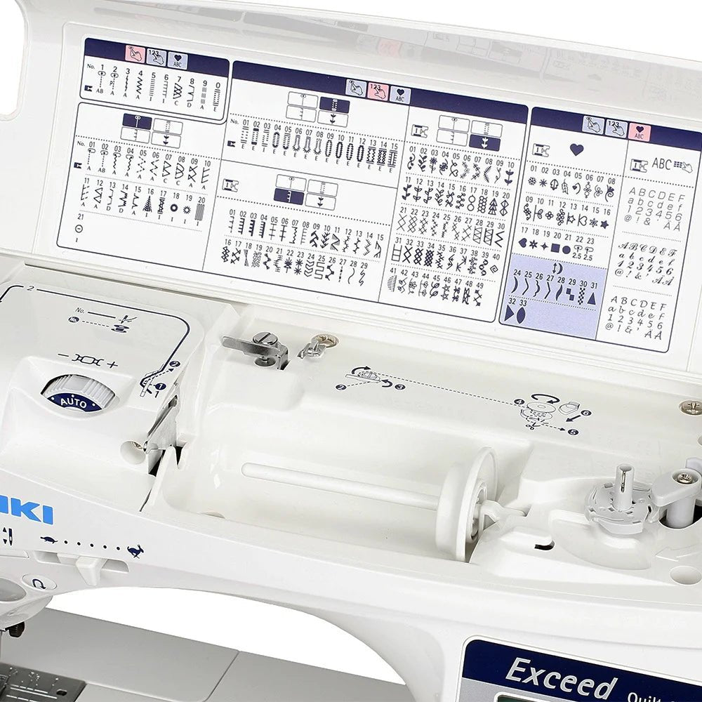 Juki Exceed F400 | 456 Stitches, Box Feed, Quilting