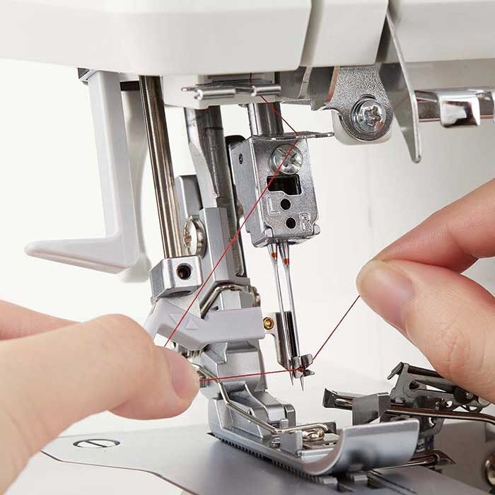 Juki MO-2800 2/3/4 Air Threading Overlock Machine