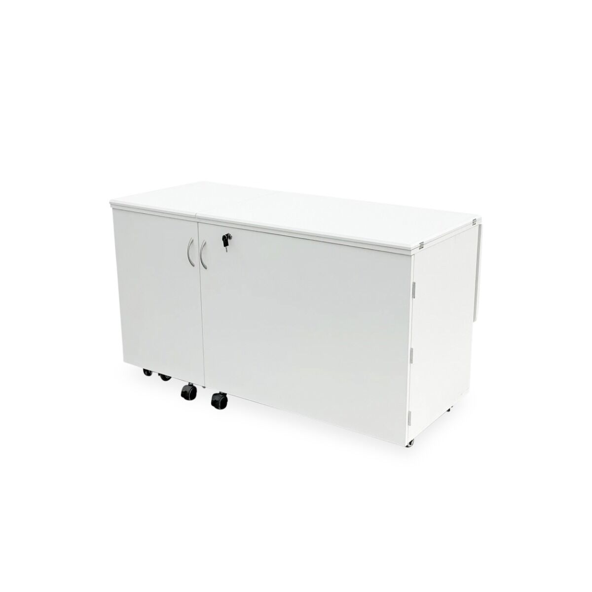 Kangaroo Outback XL Hydraulic Lift Sewing Cabinet in White