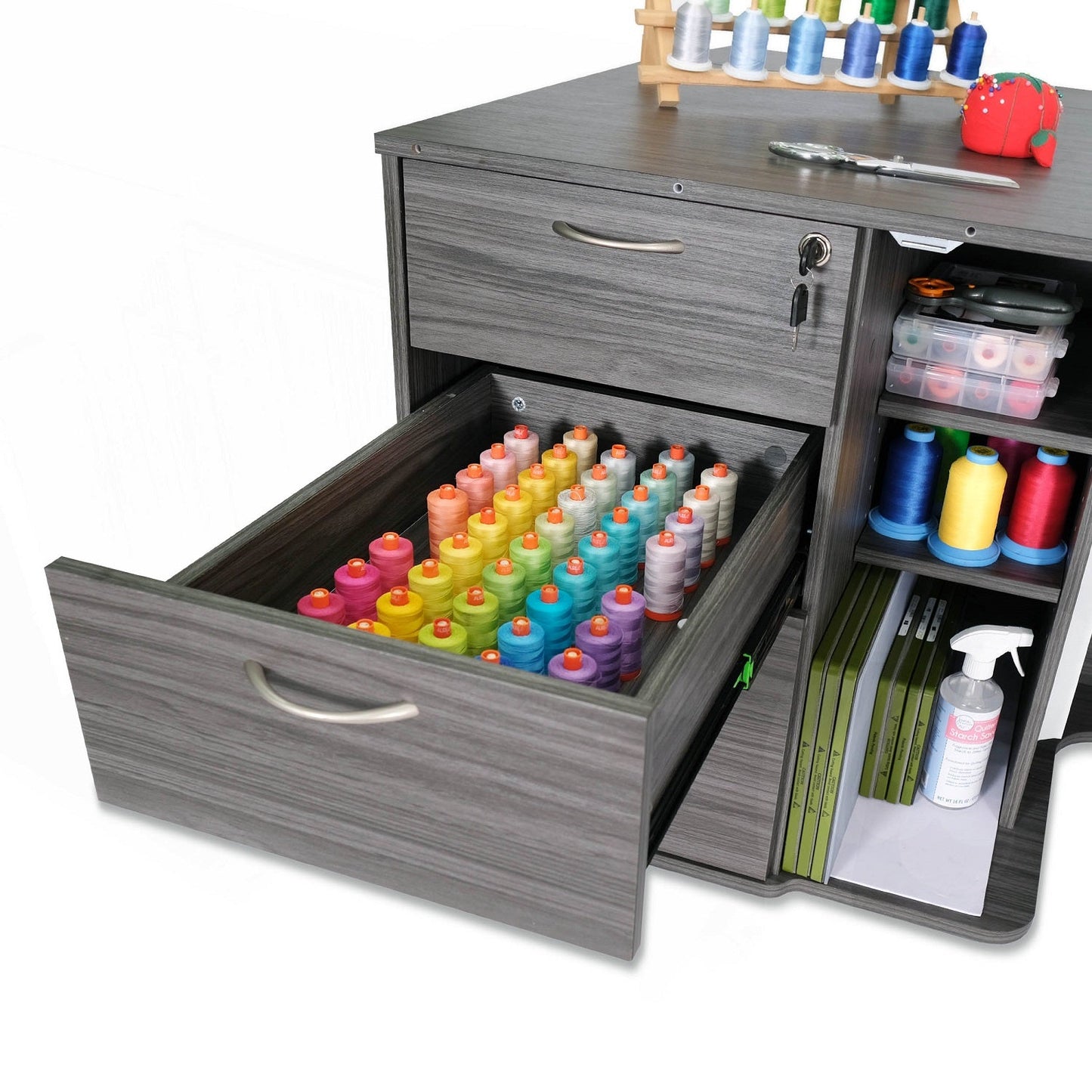 Kangaroo Sydney Sewing Cabinet with Hydraulic XL Lift - Quality Sewing & Vacuum