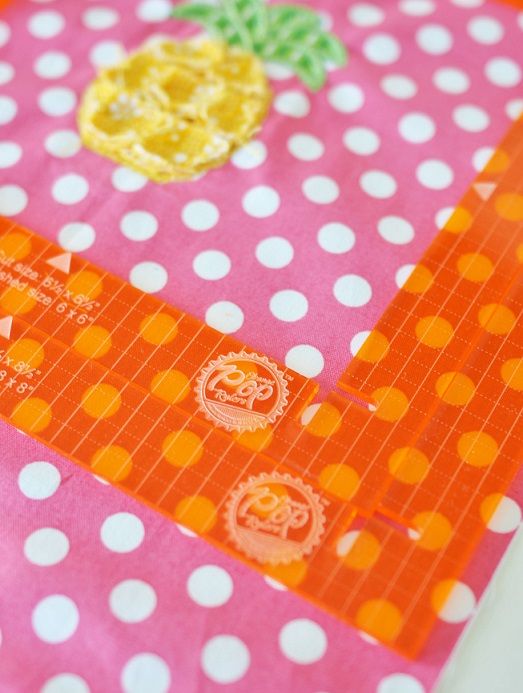 KimberBell Orange Pop Rulers Square Set