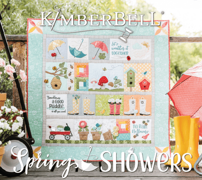 Kimberbell Spring Showers Quilt Machine Embroidery Pattern - Quality Sewing & Vacuum