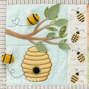 Kimberbell Spring Showers Quilt Machine Embroidery Pattern - Quality Sewing & Vacuum