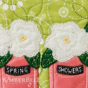 Kimberbell Spring Showers Quilt Machine Embroidery Pattern - Quality Sewing & Vacuum