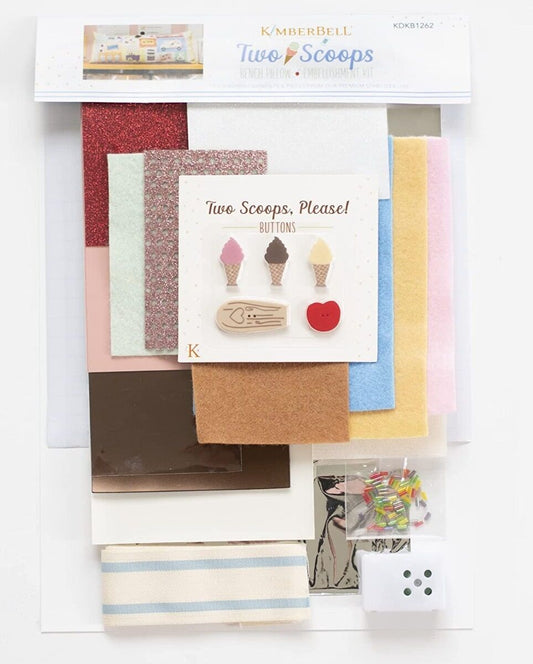 Kimberbell Two Scoops Bench Pillow Embellishment Kit  - Quality Sewing & Vacuum