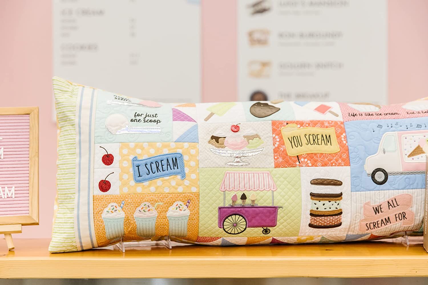 Kimberbell Two Scoops Bench Pillow Embellishment Kit