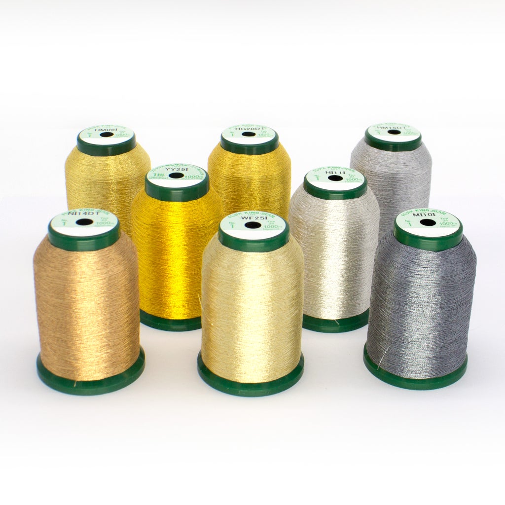 KingStar Metallic Thread Kit – 8 Spools