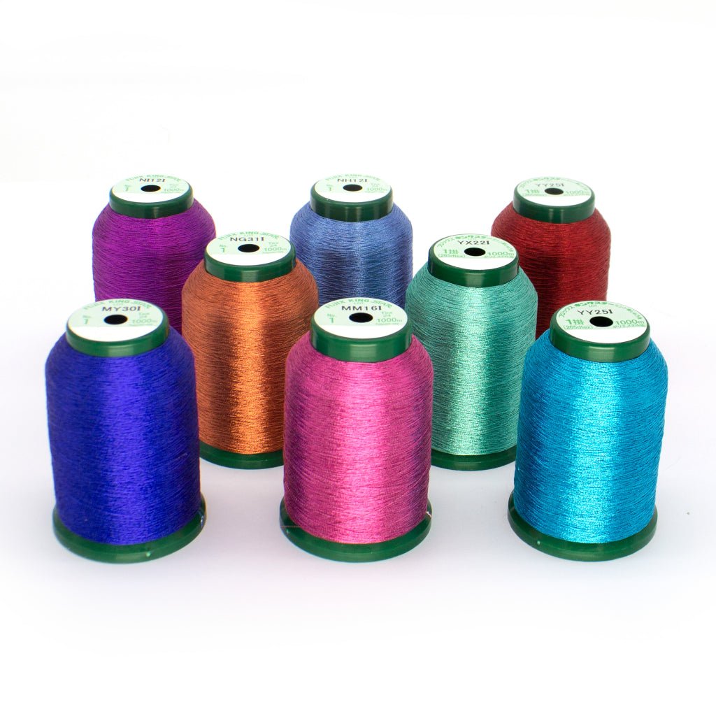 KingStar Metallic Thread Kit – 8 Spools