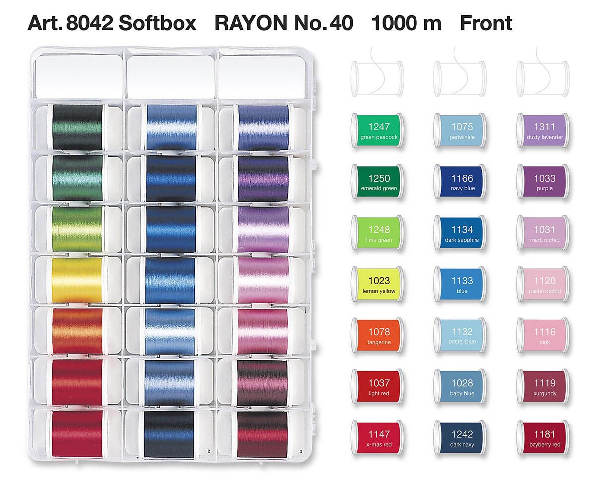 Madeira Incredible Threadable Embroidery Box - 42 Super Spools