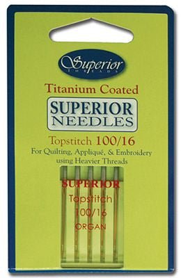Needles - Titanium Coated Topstitch: size 100/16