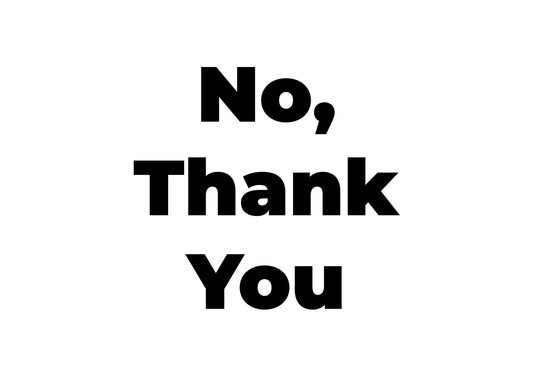 No, Thank You - Quality Sewing & Vacuum