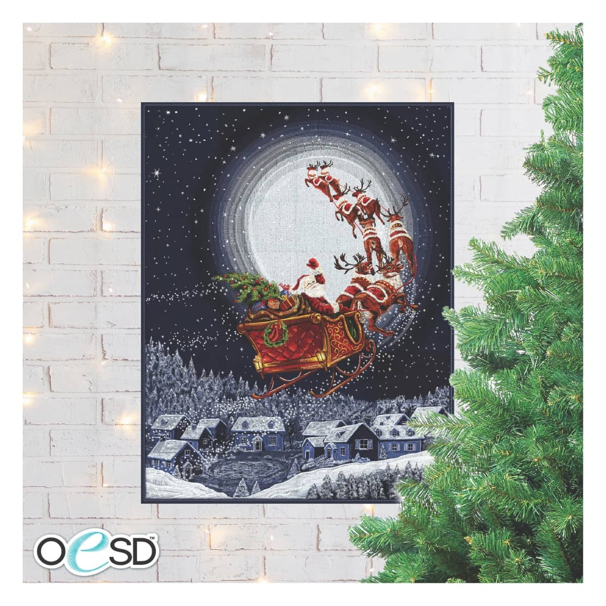 OESD Christmas Flight Tiling Scene Design