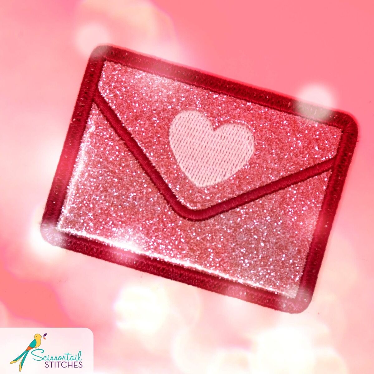 OESD Freestanding Valentine's Mailbox Embroidery Design on USB