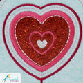 OESD Freestanding Valentine's Mailbox Embroidery Design on USB