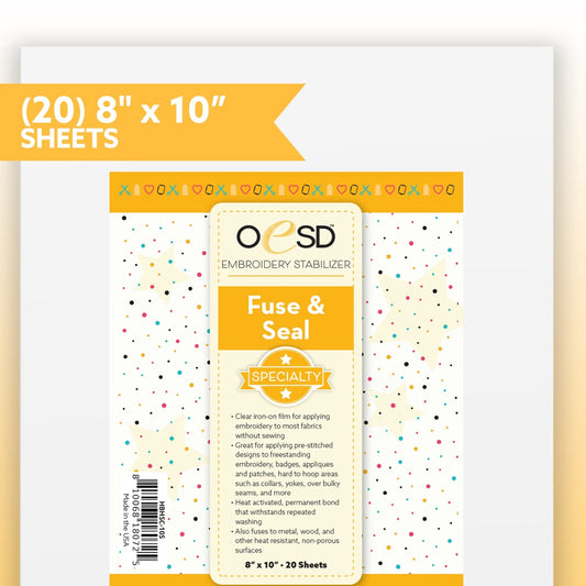 OESD Fuse and Seal CutAway Stabilizer - 8" x 10" Sheets