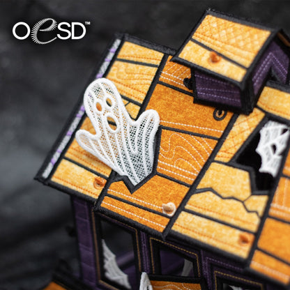 OESD Haunted Village, Freestanding Bridge Embroidery Design