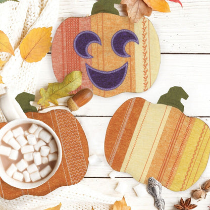 OESD Pumpkin Patch Mug Rugs Embroidery Collection | Quality Sewing
