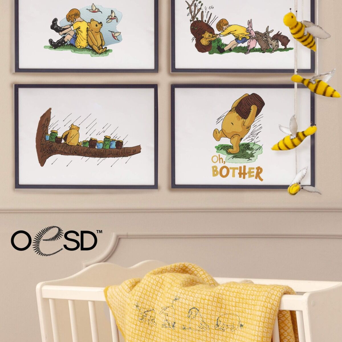 OESD Winnie-the-Pooh Embroidery USB Collection