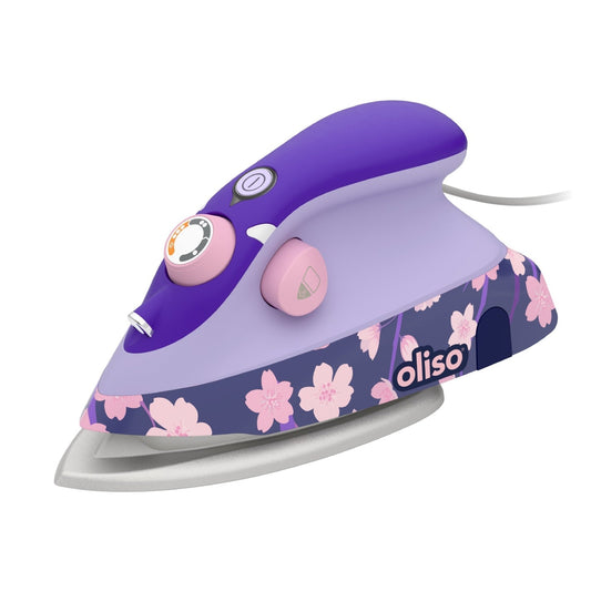 Oliso M3Pro Mini Iron with trivet Yaya Han Cherry Blossom Edition