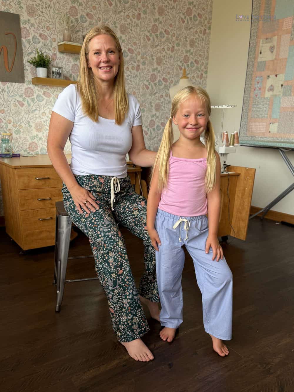 Love Notions Family PJ Pants Pattern | Kids & Adults XS-5X