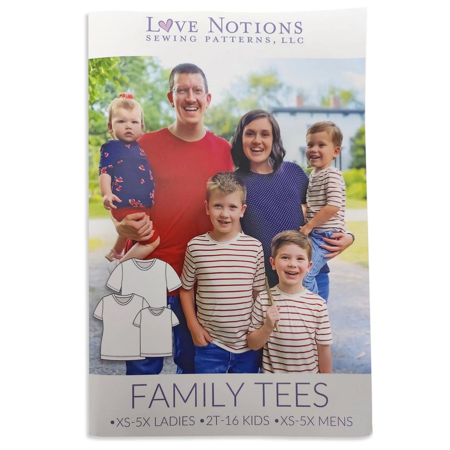 Pattern Love Notions Family Tees