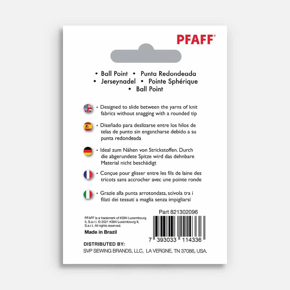 Pfaff Ball Point Sewing Machine Needles