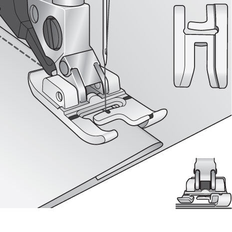 Pfaff Right Edge Bi-Level Foot for IDT 821007096