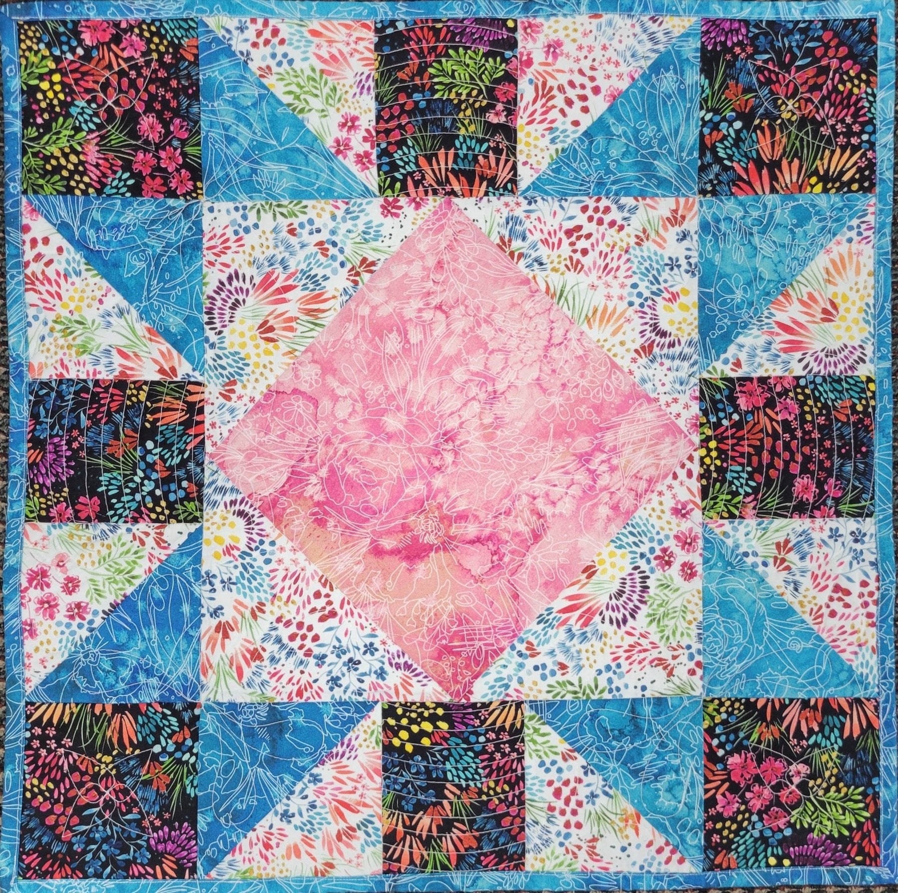 Piece, Quilt, & Bind Table Topper Class