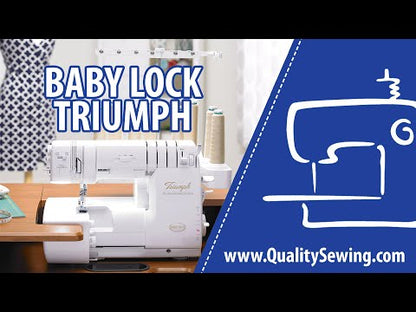 Baby Lock Triumph Serger - with FREE Online Classes & Inspirational Guide (BA-LOK60D + STWB-BLETS8)