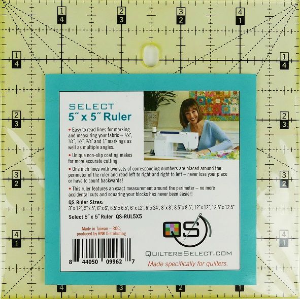 QS 3x12 Quilters Select Non-Slip Deluxe Quilting Ruler - 844050099610