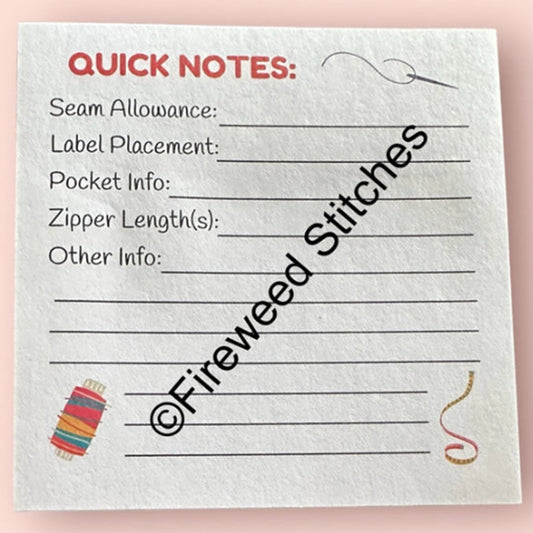 Quick Notes Sticky Pad