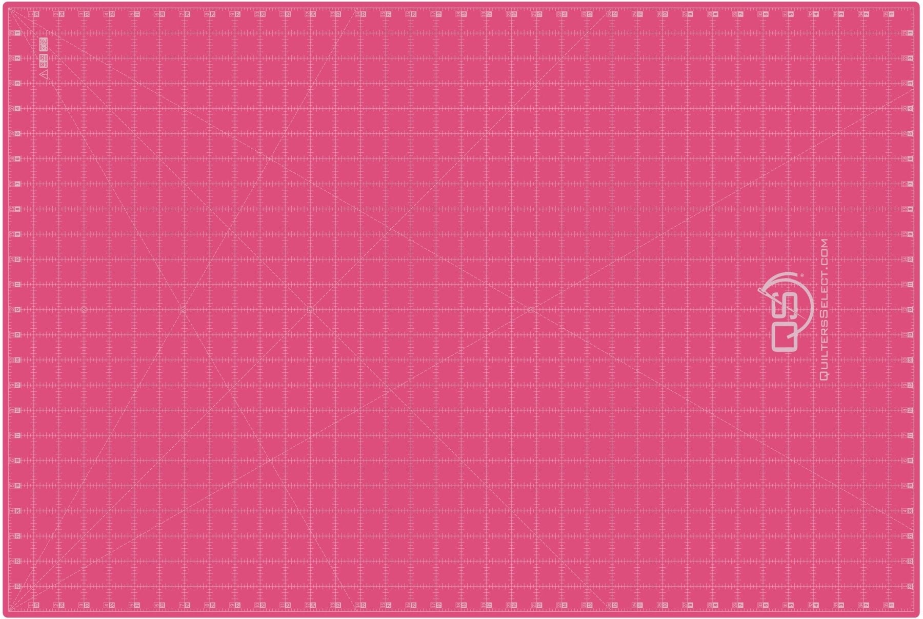 Quilters Select Poppie Cotton Pink Cutting Mat - 24" x 36"
