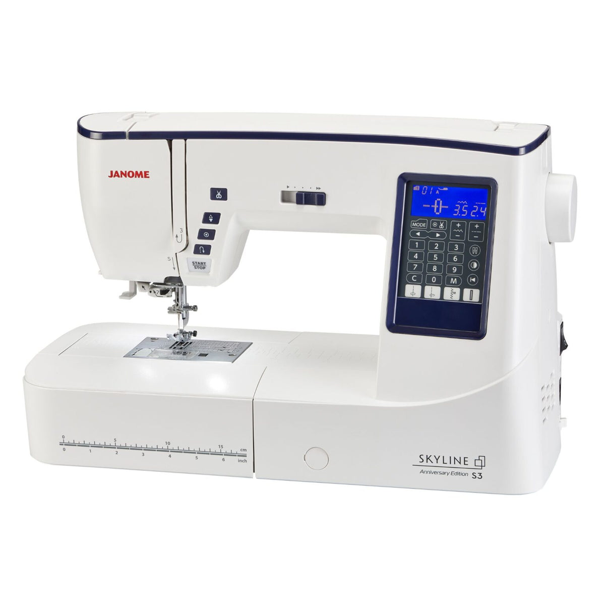 Janome Skyline S3 Anniversary Edition left angle