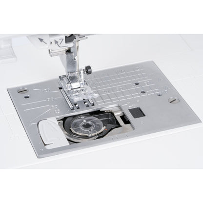 Janome Skyline S3 Anniversary Edition needle plate with markings