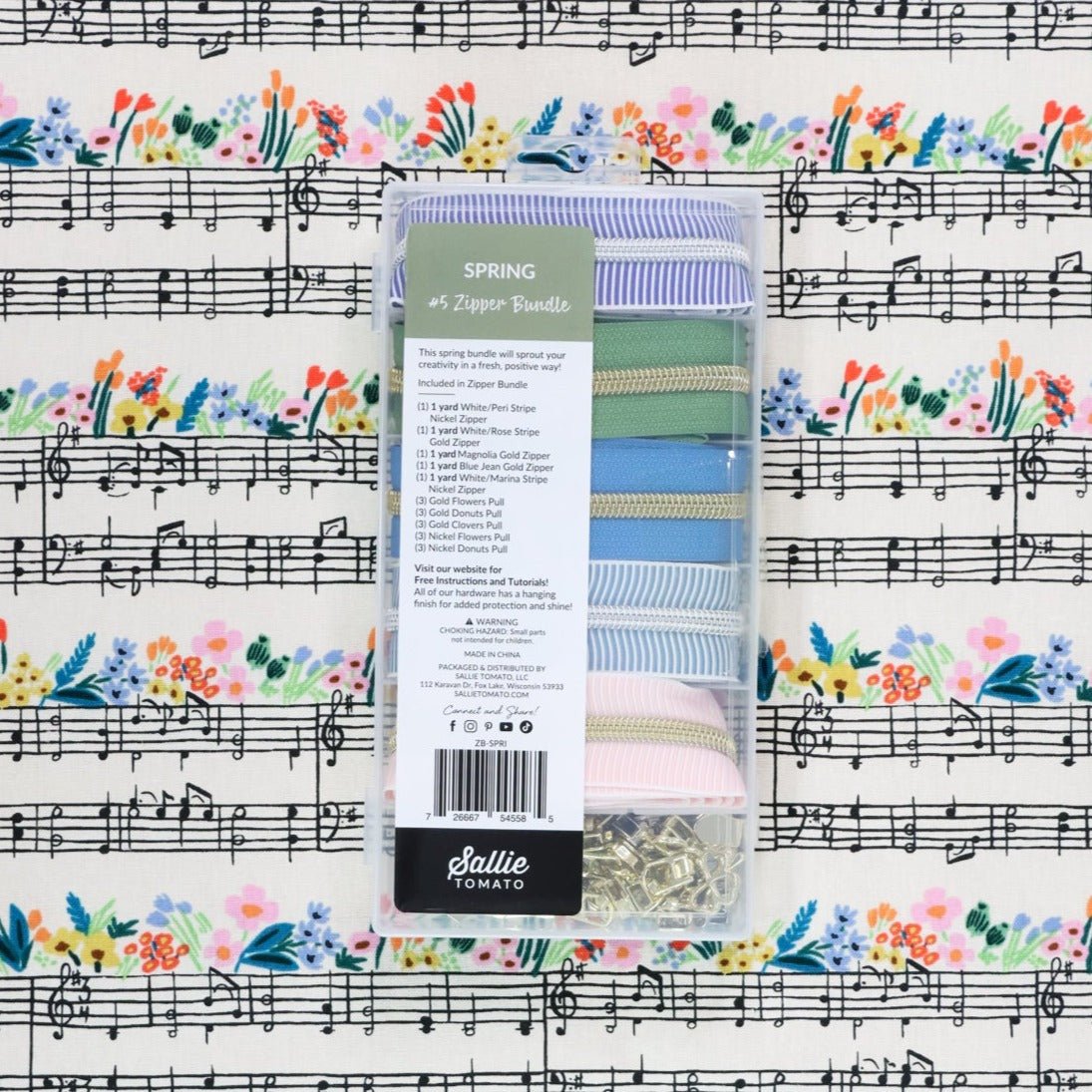 Sallie Tomato #5 Zipper Bundle - Spring