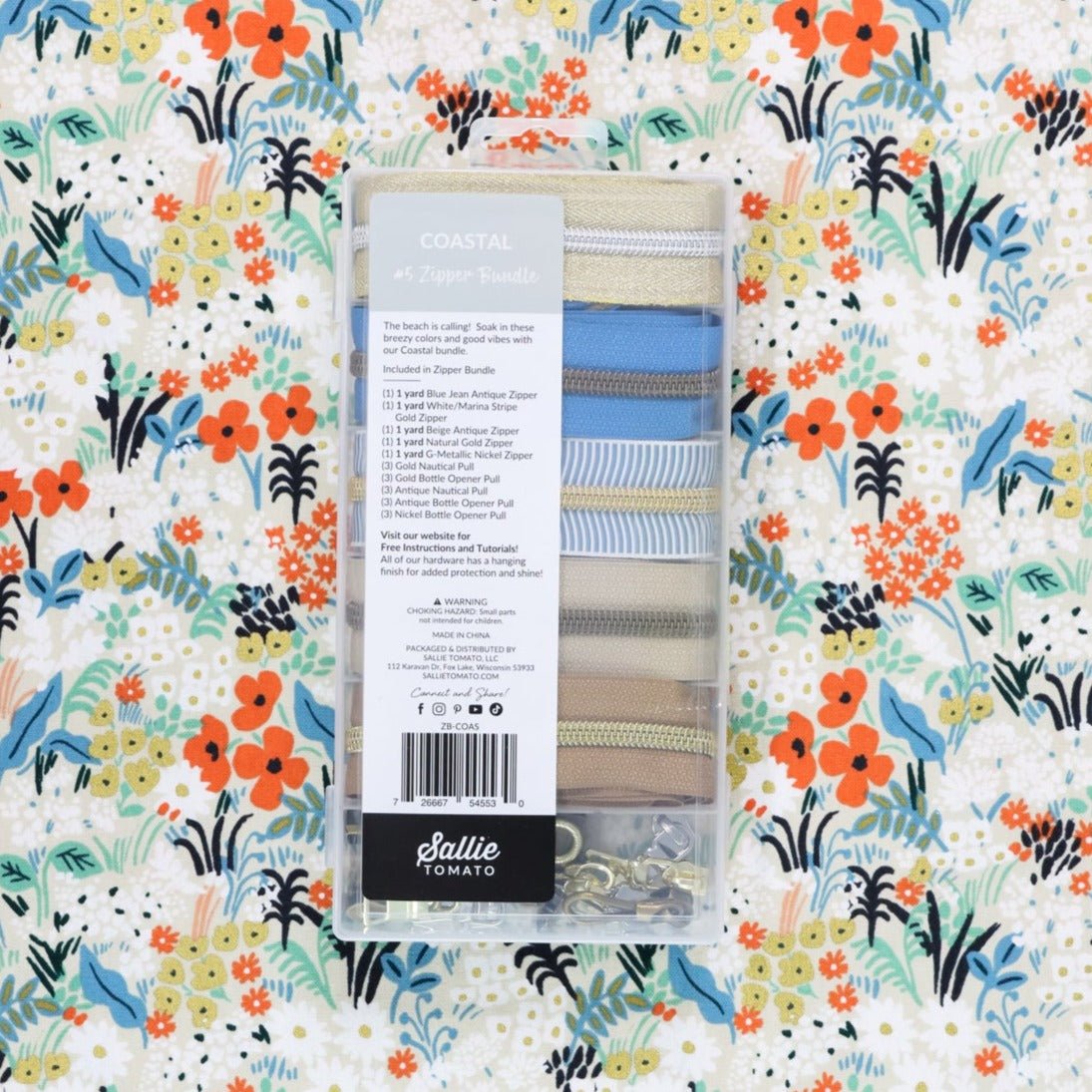 Sallie Tomato #5 Zipper Bundle - Coastal
