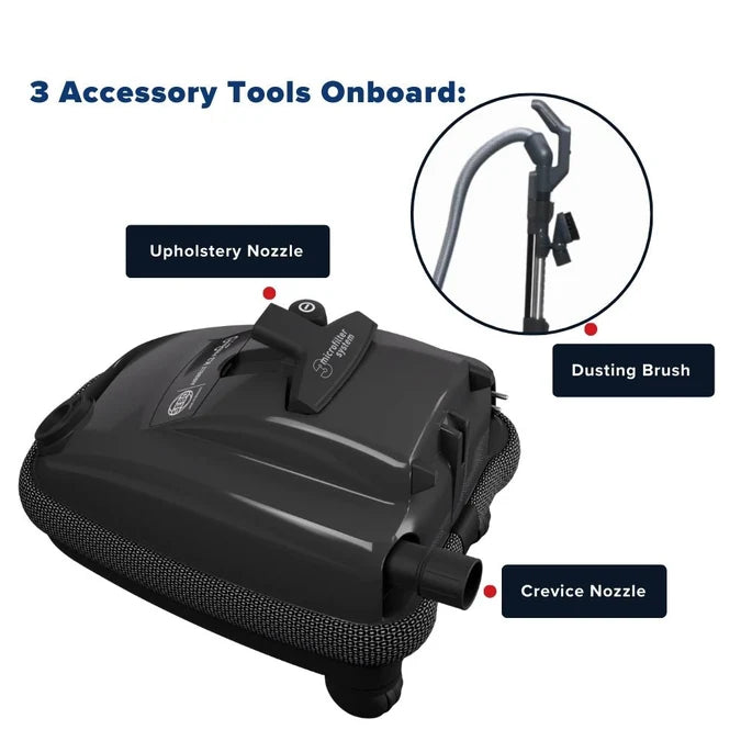 Sebo Airbelt K2 Turbo Canister Vacuum-Cherry