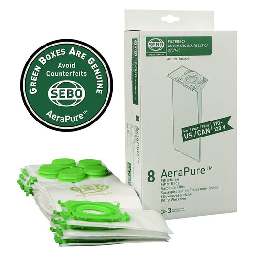 SEBO Filter Bags for X/G/C/370 Series