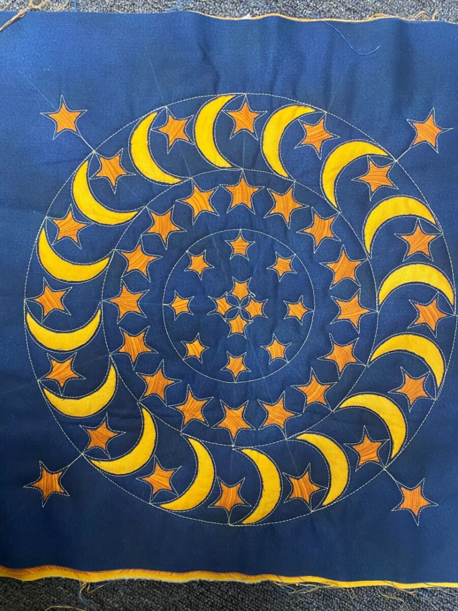 Sew Steady Starry Nights Ruler Work and Embroidery Club