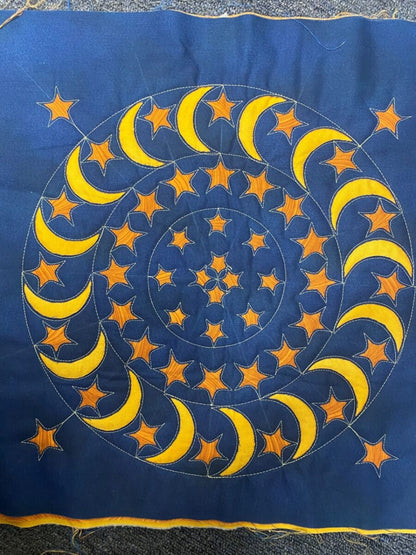 ,,,,,,,,,,,,,,,,,,,,,Sew Steady Starry Nights Ruler Work and Embroidery Club