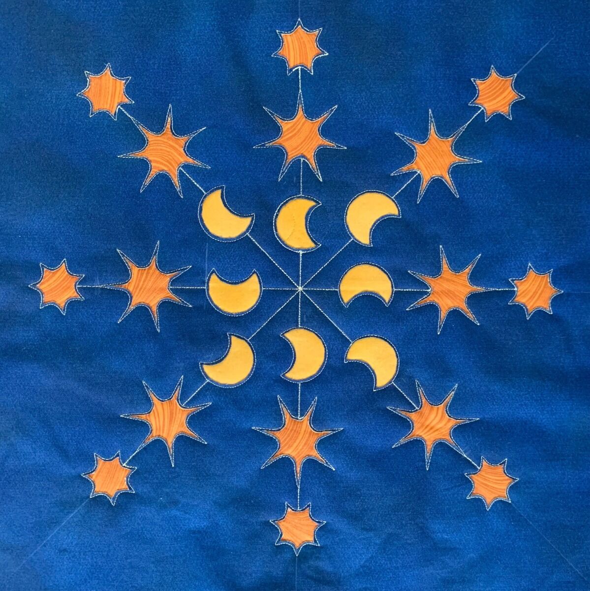 Sew Steady Starry Nights Ruler Work and Embroidery Club