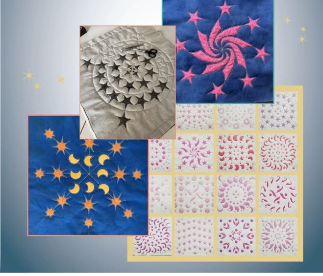 Sew Steady Starry Nights Ruler Work and Embroidery Club