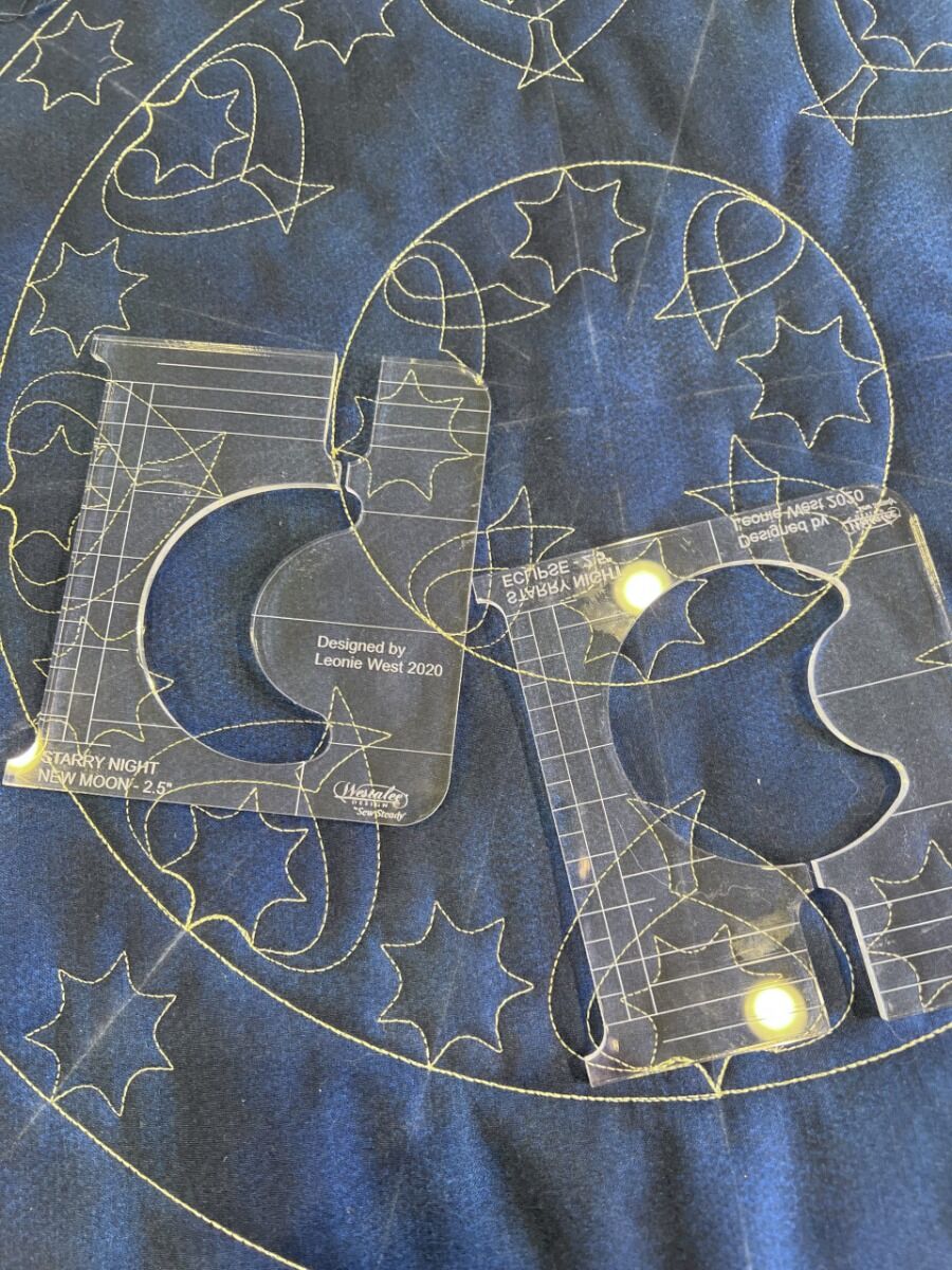 Sew Steady Starry Nights Ruler Work and Embroidery Club