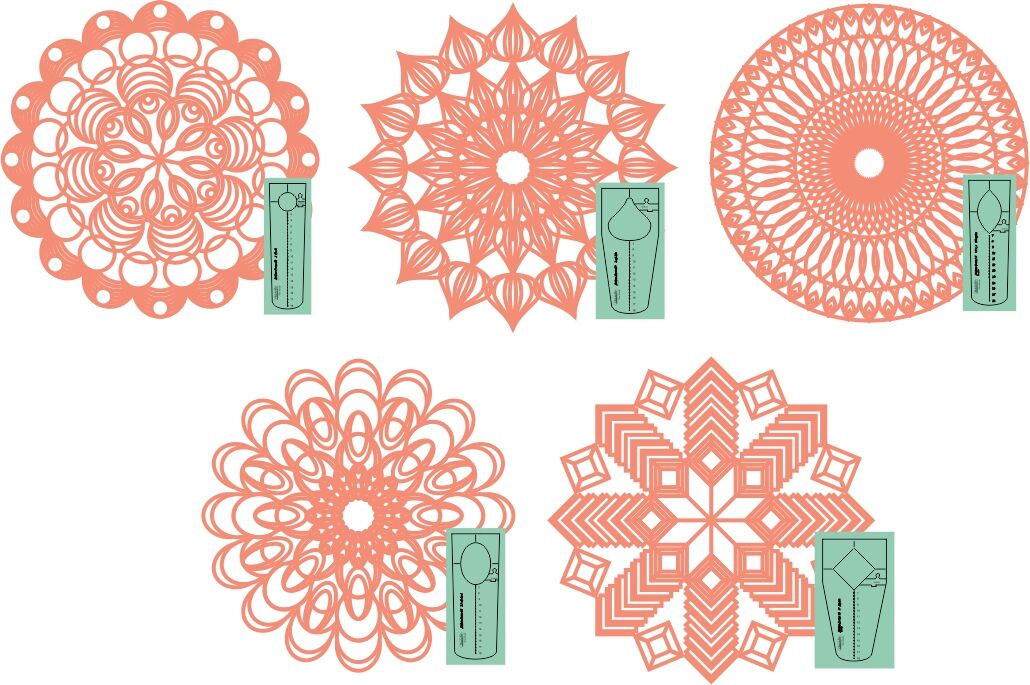 Sew Steady Westalee 5 Piece Artisan Sampler Template Set